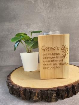 Teelicht Zirbe "Mama"